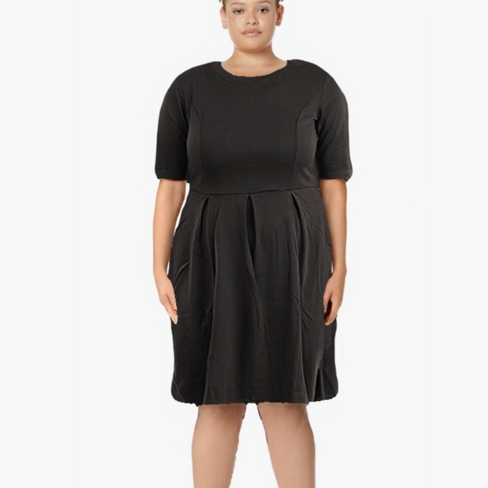 *NWT oxiuly Women's Puffy Swing Casual Party Dress Elegant Work Dress